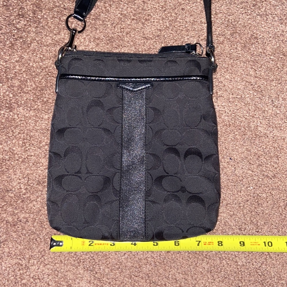 Black Coach Crossbody Purse - Picture 9 of 11